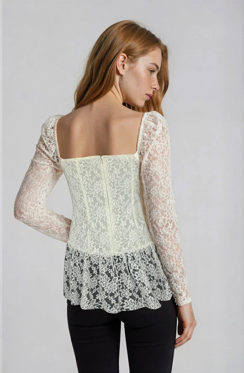 Ivory Whisper Net Top