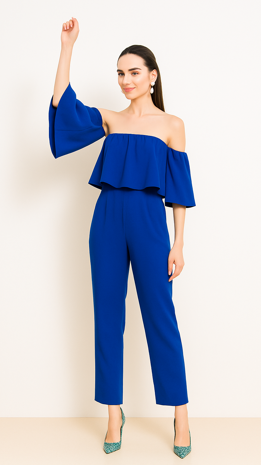 Off-Shoulder Jumpsuit
