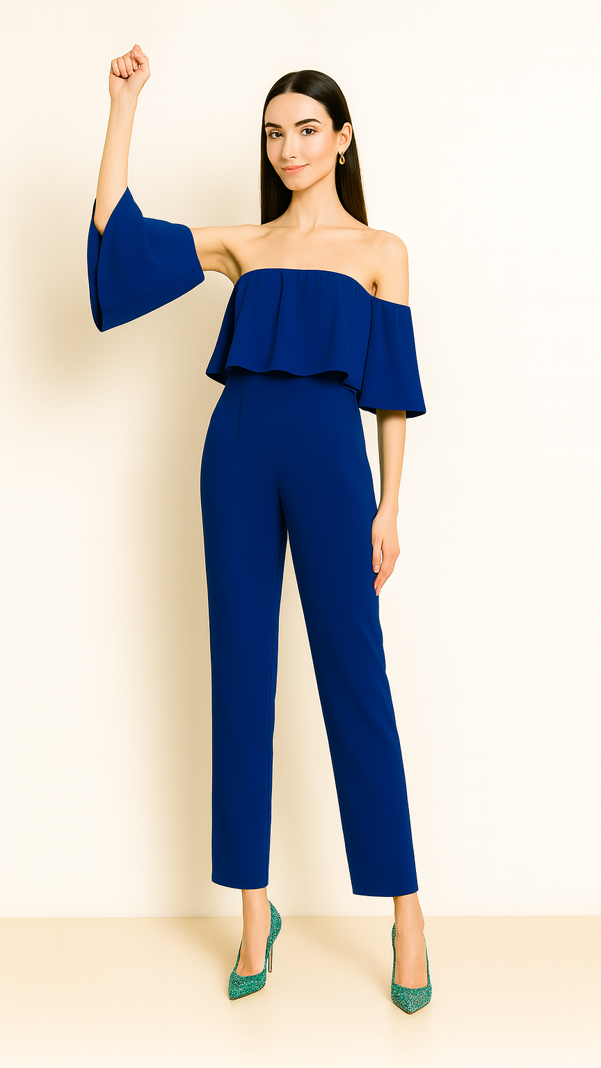 Off-Shoulder Jumpsuit